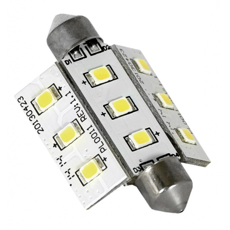 LAMPADA 9 LED SV8.5 MM.42 LUCE CALDA