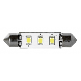 LAMPADA 3 LED SV8.5 MM.42 LUCE BLU