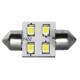 LAMPADA 4 LED SV8.5 MM.31 LUCE CALDA