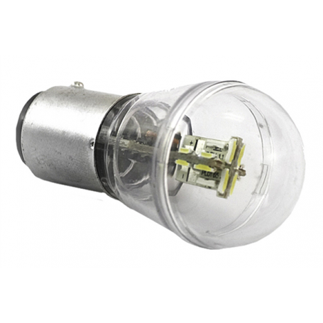 LAMPADA 12+4 LED BAY15D LUCE CALDA