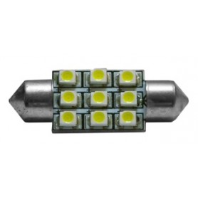 LAMPADINA A SILURO 9 LED 12V