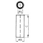 BOCCOLA L.ASSE OTT.1"X 1 1/2"X 4"