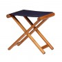 SGABELLO TEAK PIEGHEVOLE BLUE NAVY