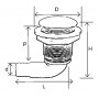 SFIATO PIATTO 90° CROMATO