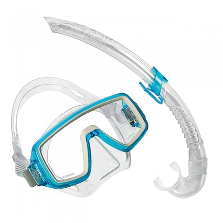 MASCHERA COMBO PLANET JR LX AQUA