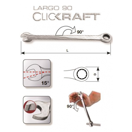 CLICKRAFT CHIAVI LARGO 90 13MM