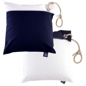 SET CUSCINI BLU NAVY/BIANCO CM.40X40