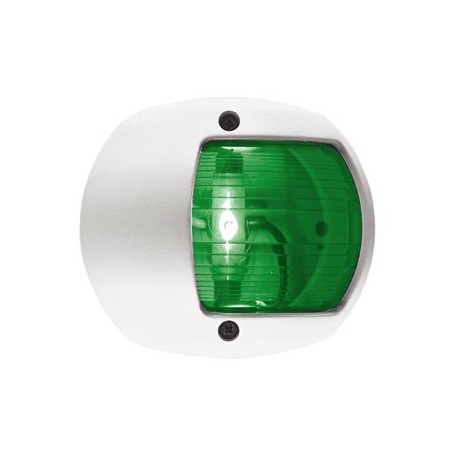 LUCE VERDE 12V PLAST.BIANCA