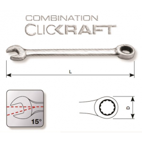 CLICKRAFT CHIAVE COMBINATA 17MM