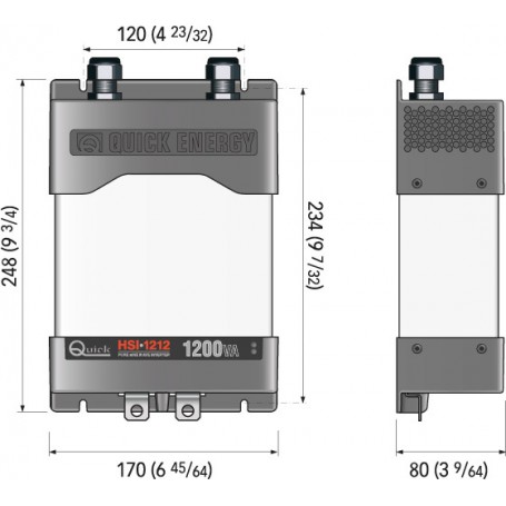 INVERTER HSI 1212 9-16 VDC 1200VA