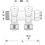 COLLETTORE A  2 VIE OTT. 3/4"X15